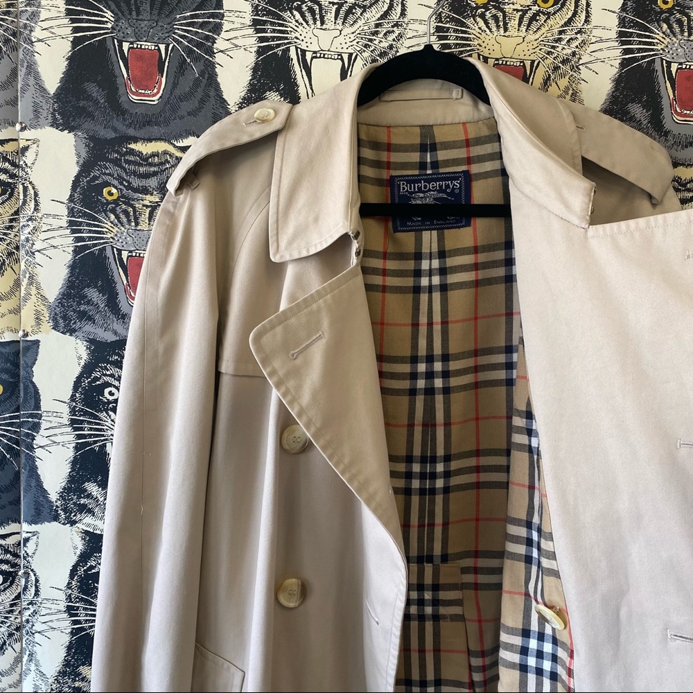 Burberry long trench coat